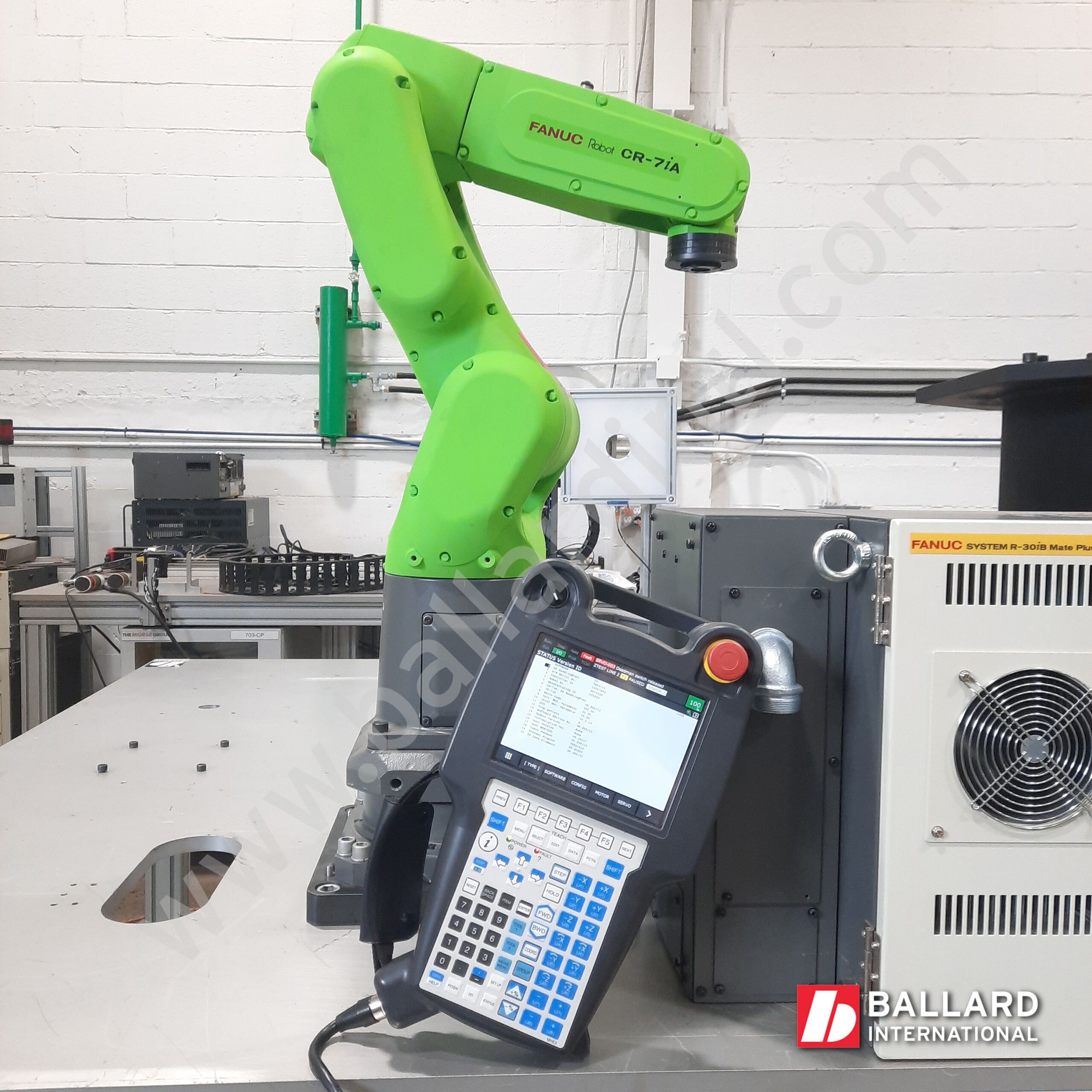 FANUC CR-7iA cobot complete system with r30ib mate plus controller and teach pendant under power very low hours F233634